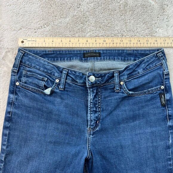 Silver Jeans Avery Slim Boot Jeans Womens Size 14x33 Stretch Pants Inseam 31" - Picture 2 of 9